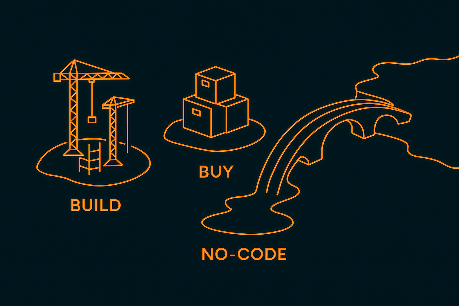 Build vs Buy vs No-Code in Supply Chain Execution